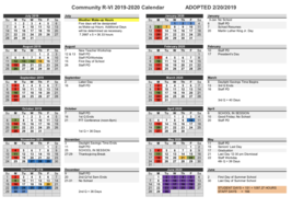 Community R-VI School District Calendar