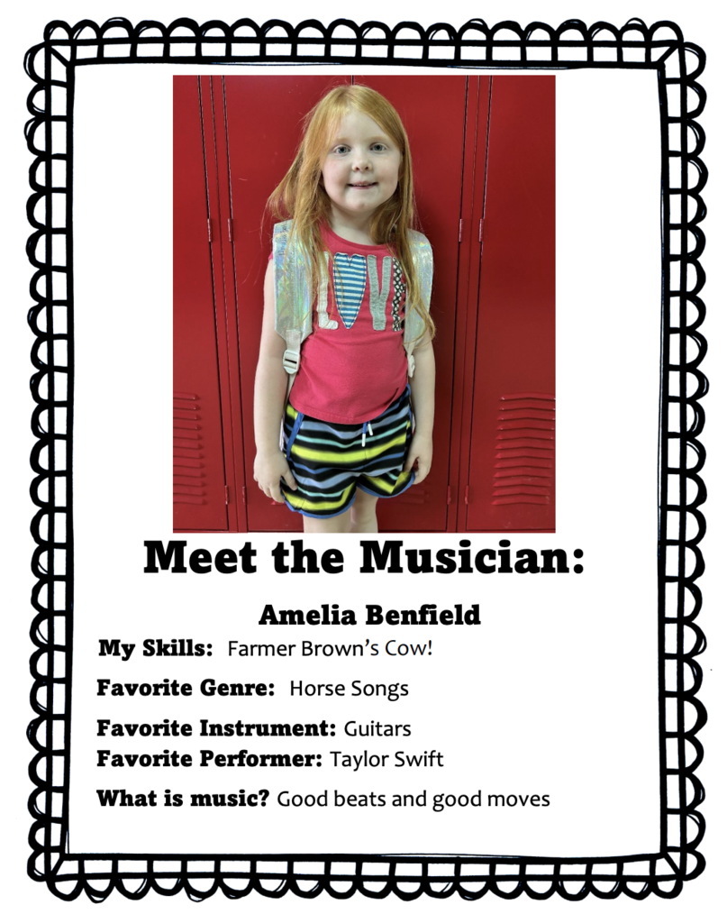 Musician of the Month Amelia Benfield